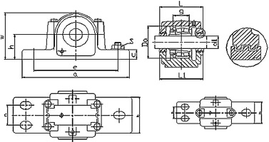 Pillow Block Bearing Unit SAF500