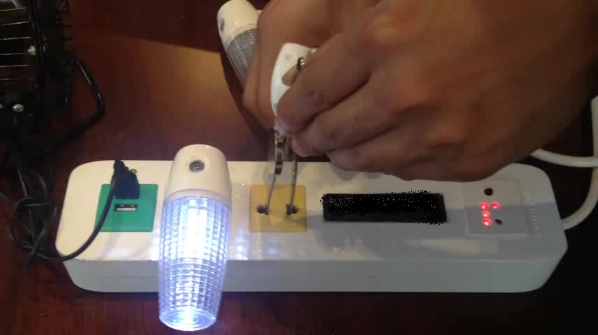 Surge Protector Power Strip with USB and LED Night Lights