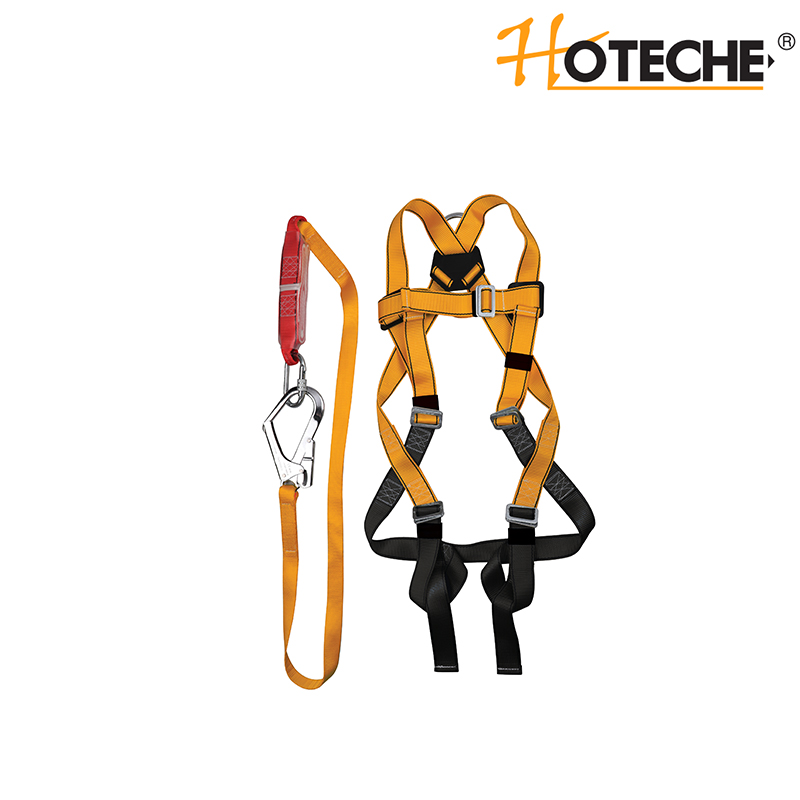 Full Body Safety Harness with Energy Absorbing Lanyard