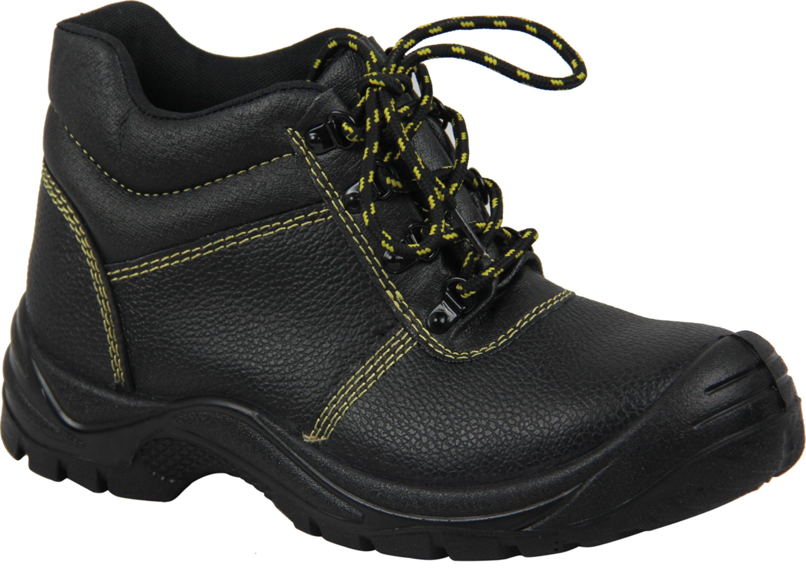 Industrial Black Leather Safety Shoes
