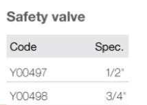 Safety Valve for Overpressure Protection