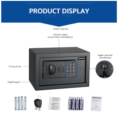 Digital keypad and override keyhole