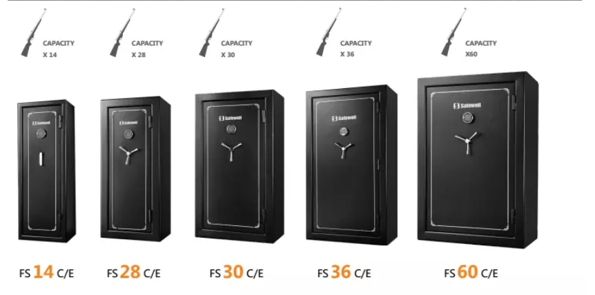 Safewell FS24C/E Wholesale HeavDuty Anti-Fire Gun Safe Weapon Cabinet For 24 Guns - Image 2