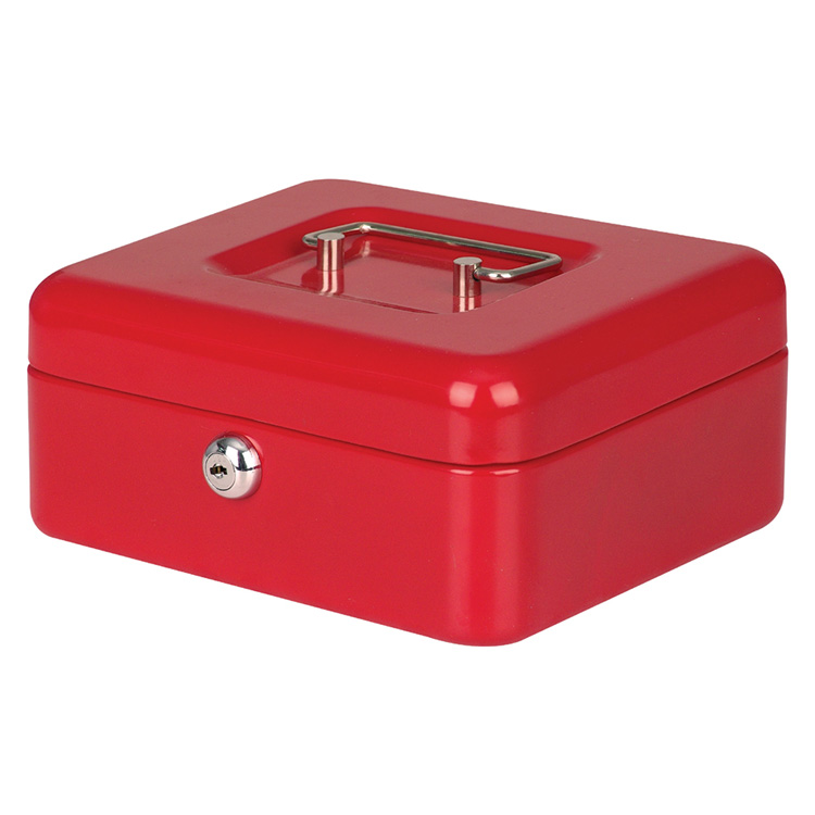Safewell YFC-20 Portable Metal Money Cash Box With Money Tray - Image 2