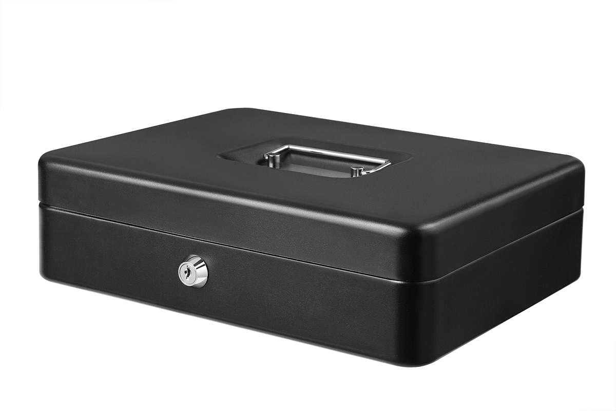 Safewell YFC-30 Portable Metal Money Cash Box With Money Tray - Image 3