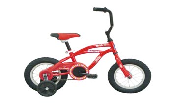 Child's Red Bicycle with Training Wheels