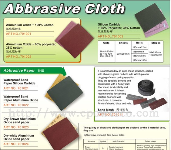 Abrasive Sandpaper Sheets Rolls and Mesh