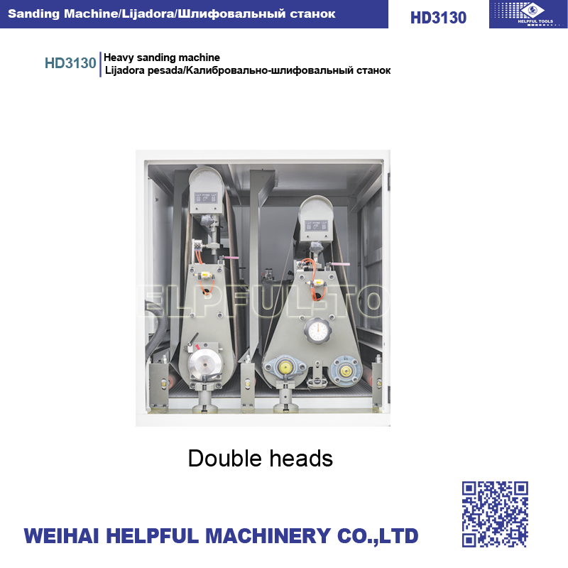 Double-head heavy sanding machine