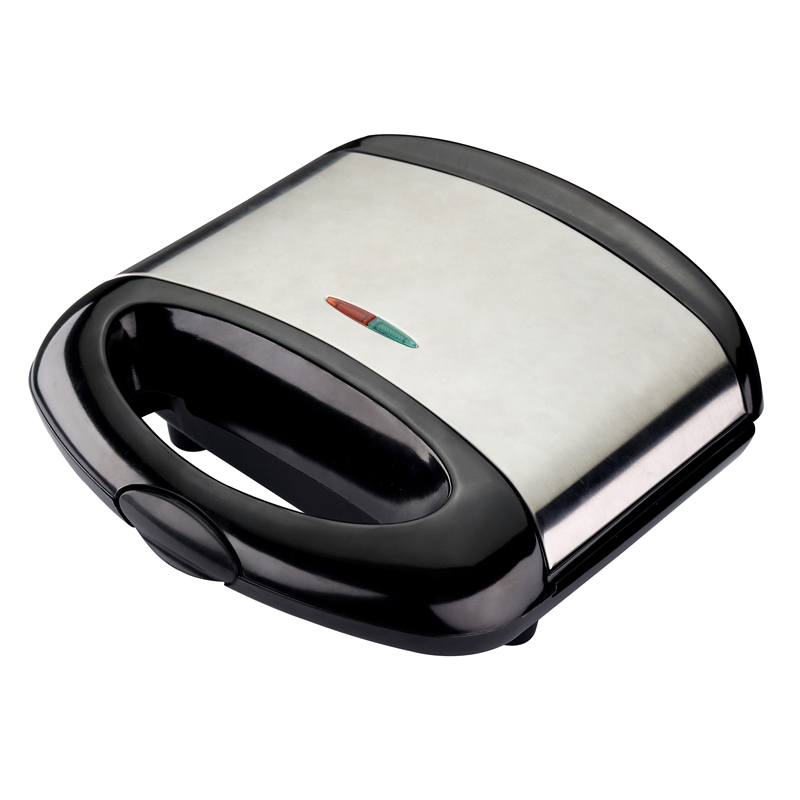 Compact Sandwich Press with Non-Stick Plates