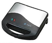 Compact Sandwich Press with Non-Stick Plates