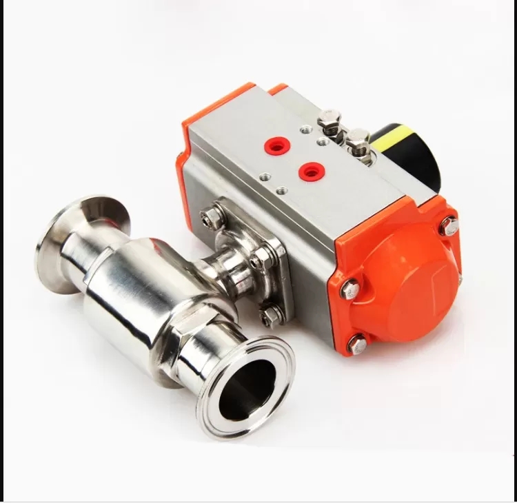Pneumatic Sanitary Ball Valve with Quick Clamp