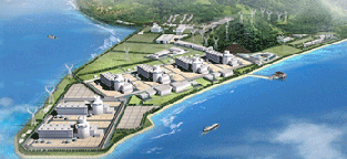 Sanmen Nuclear Power Plant Architectural Rendering