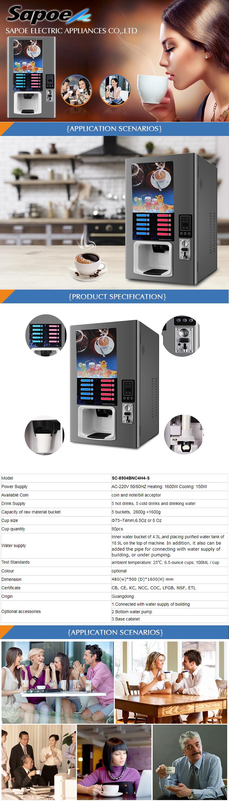 Technical specification overview of the vending machine