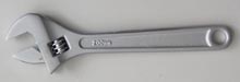 Satin Finish Adjustable Wrench