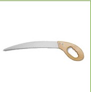 Curved Pruning Saw with Wooden Handle