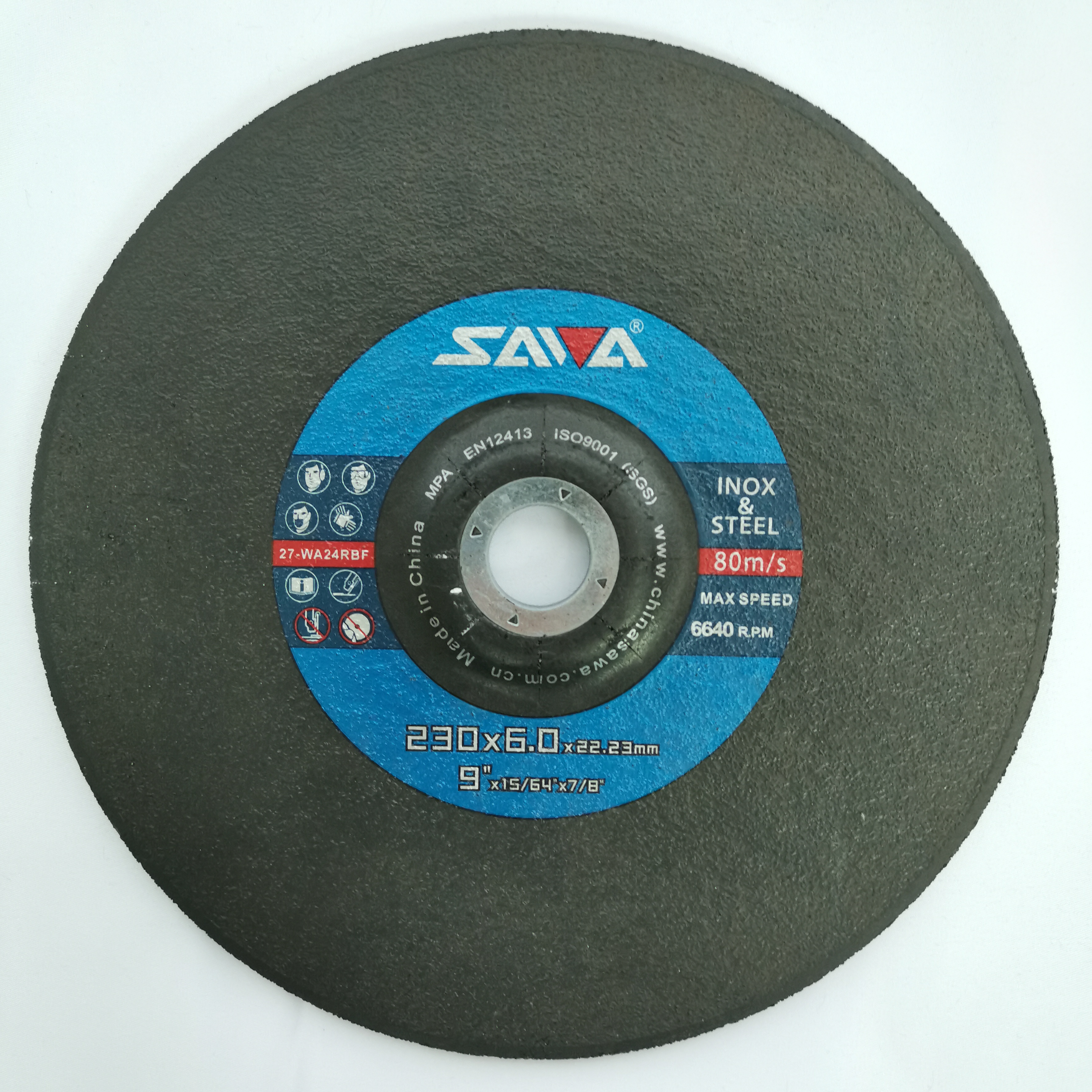 SAWA European Market 230x6x22mm 9 inch metal grinding wheel - Image 2
