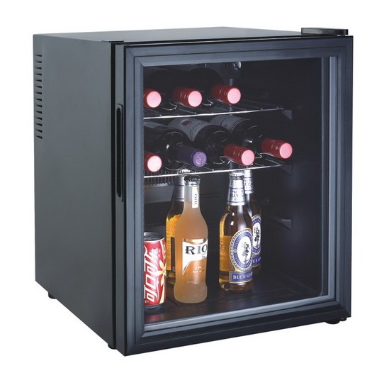 Compact Beverage Cooler with Glass Door