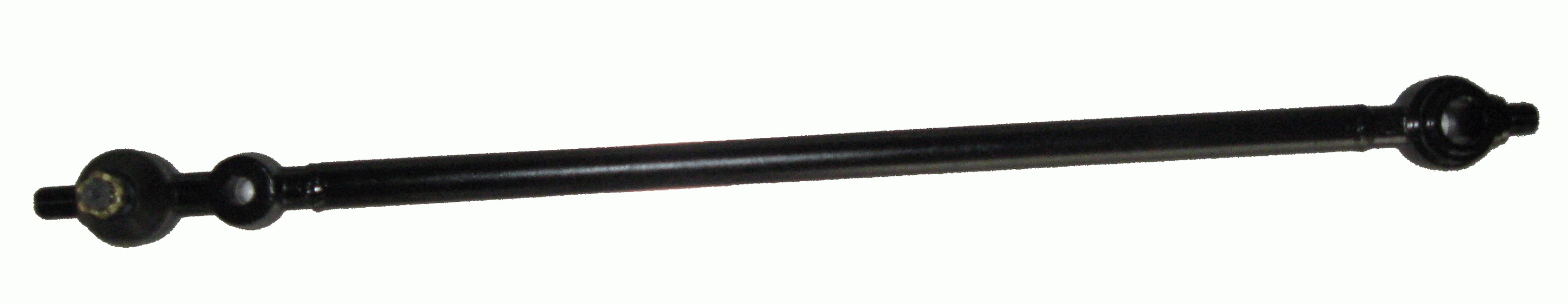 Black Metal Support Rod with Bulbous Ends