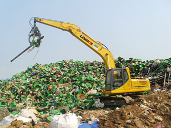 Orange Peel Grapple Excavator