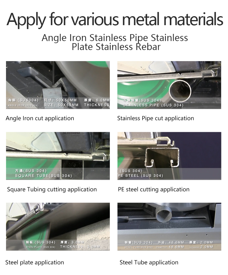 Application examples for various stainless steel materials