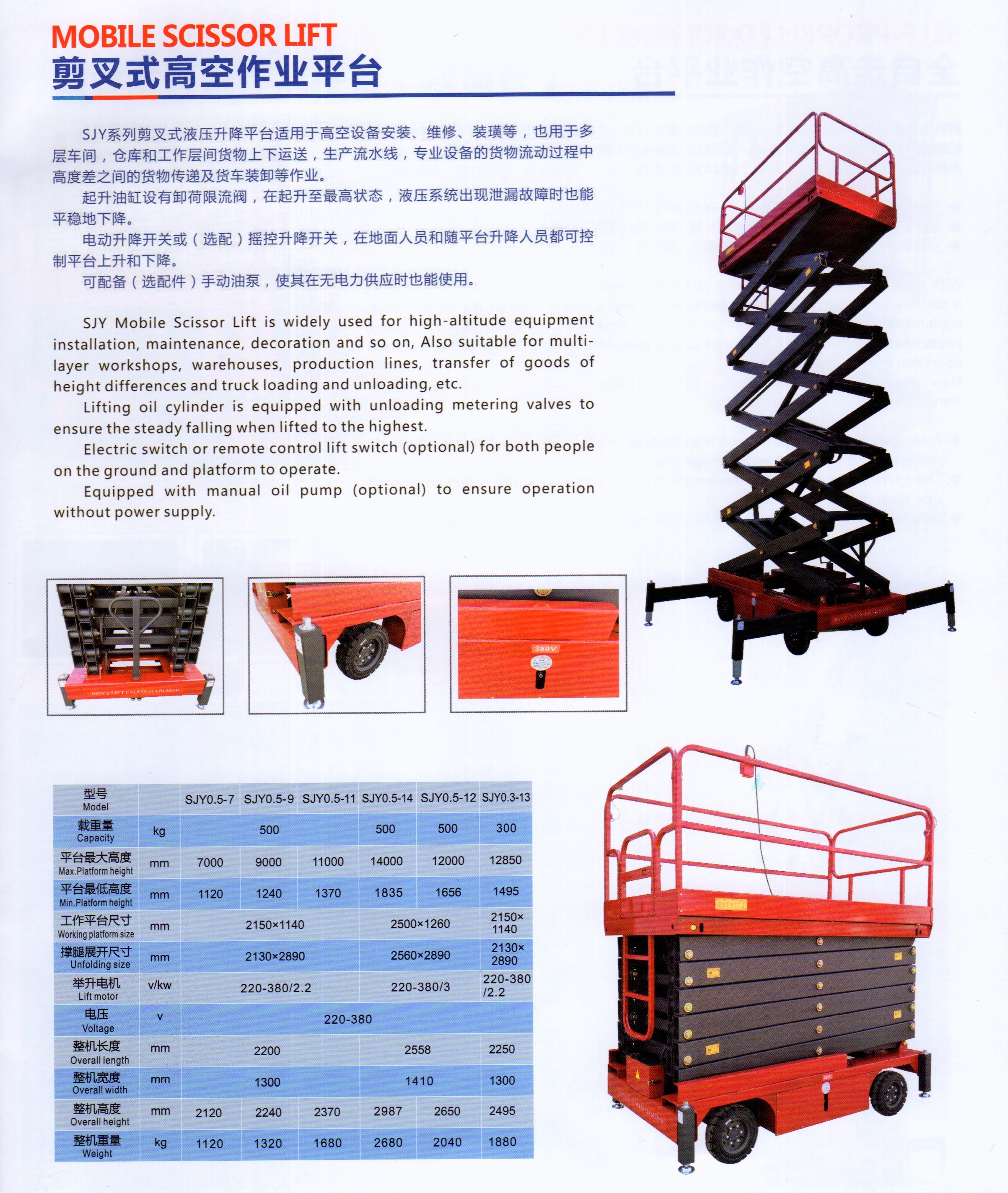 Mobile Scissor Lift Platform