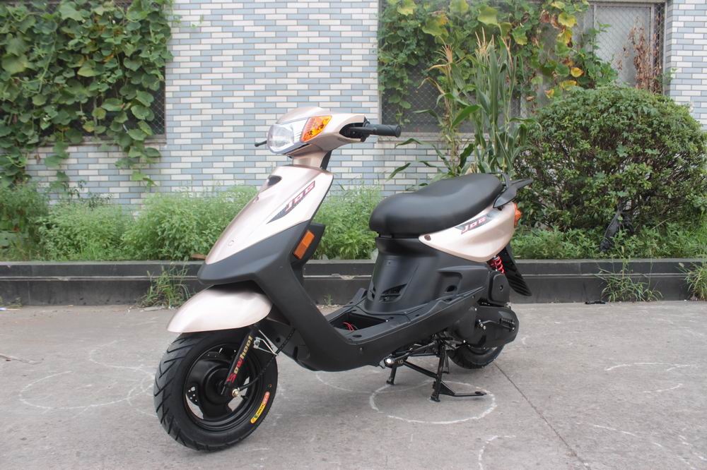 Champagne and Black Step-Through Scooter with Automatic Transmission