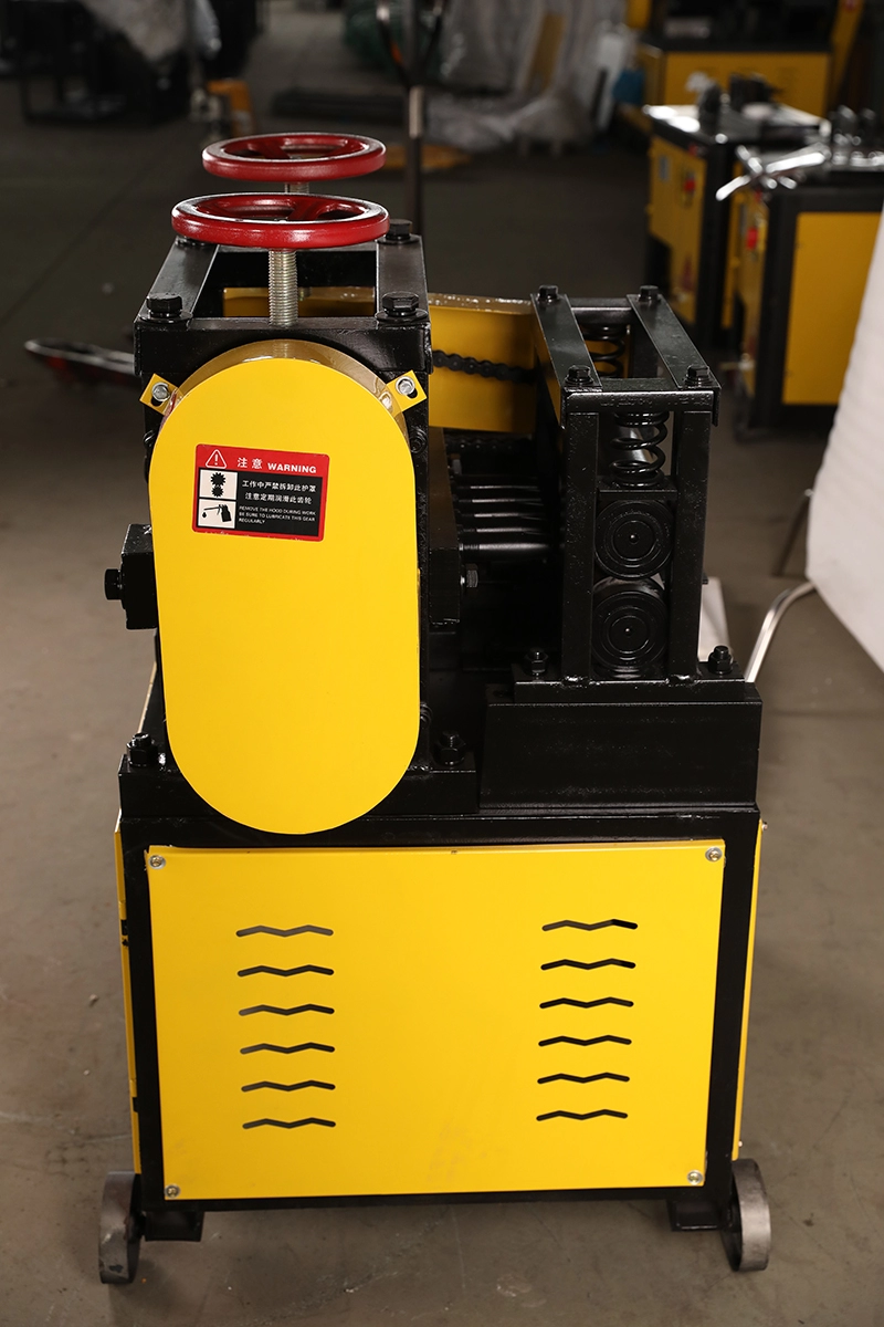 Machine showing safety guards and wheels