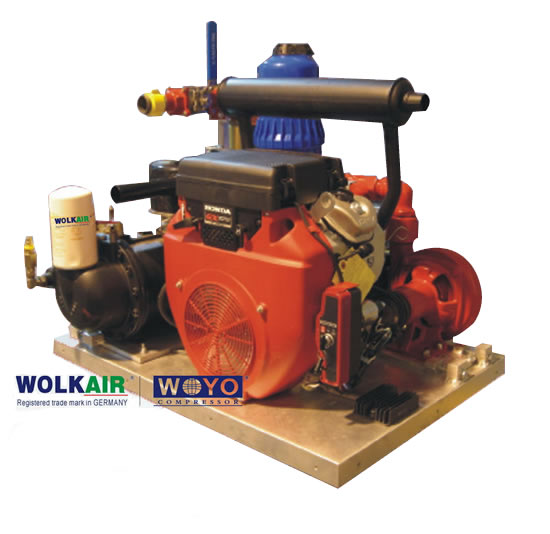 Gasoline Engine Screw Air Compressor