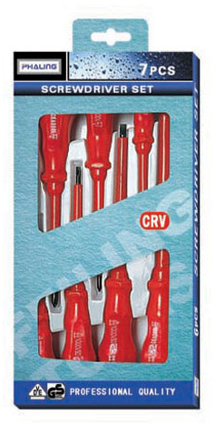 7-Piece Screwdriver Set with CRV Steel Blades