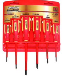 Insulated Screwdriver Set with Slotted and Phillips Heads