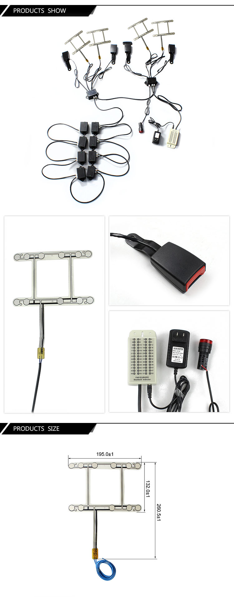 Illustration of seat occupancy sensor and controller hardware