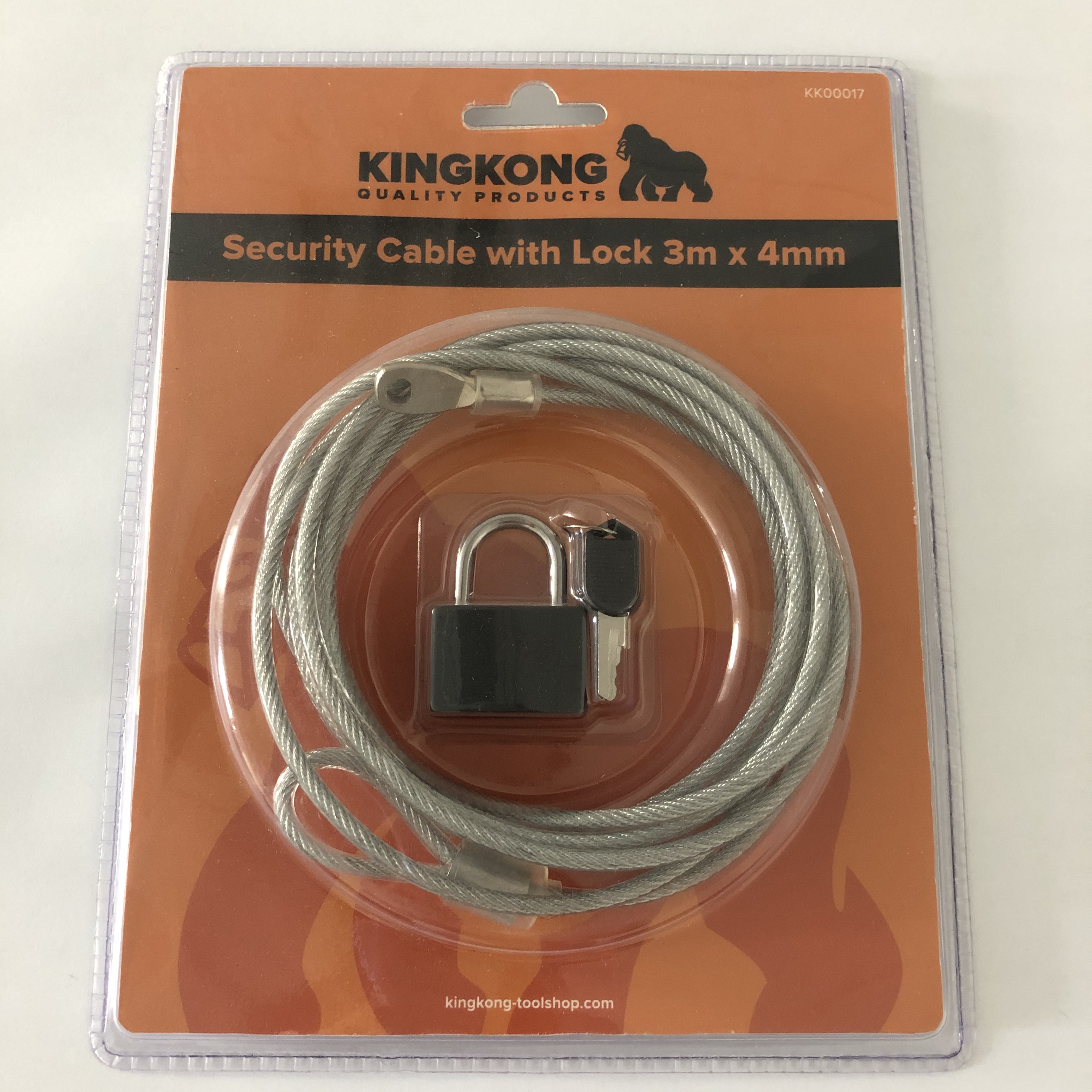 Braided Steel Security Cable with Lock