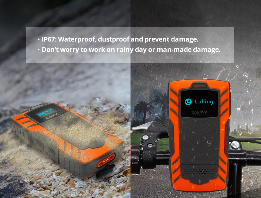 Device durability and IP67 rating demonstration in field conditions