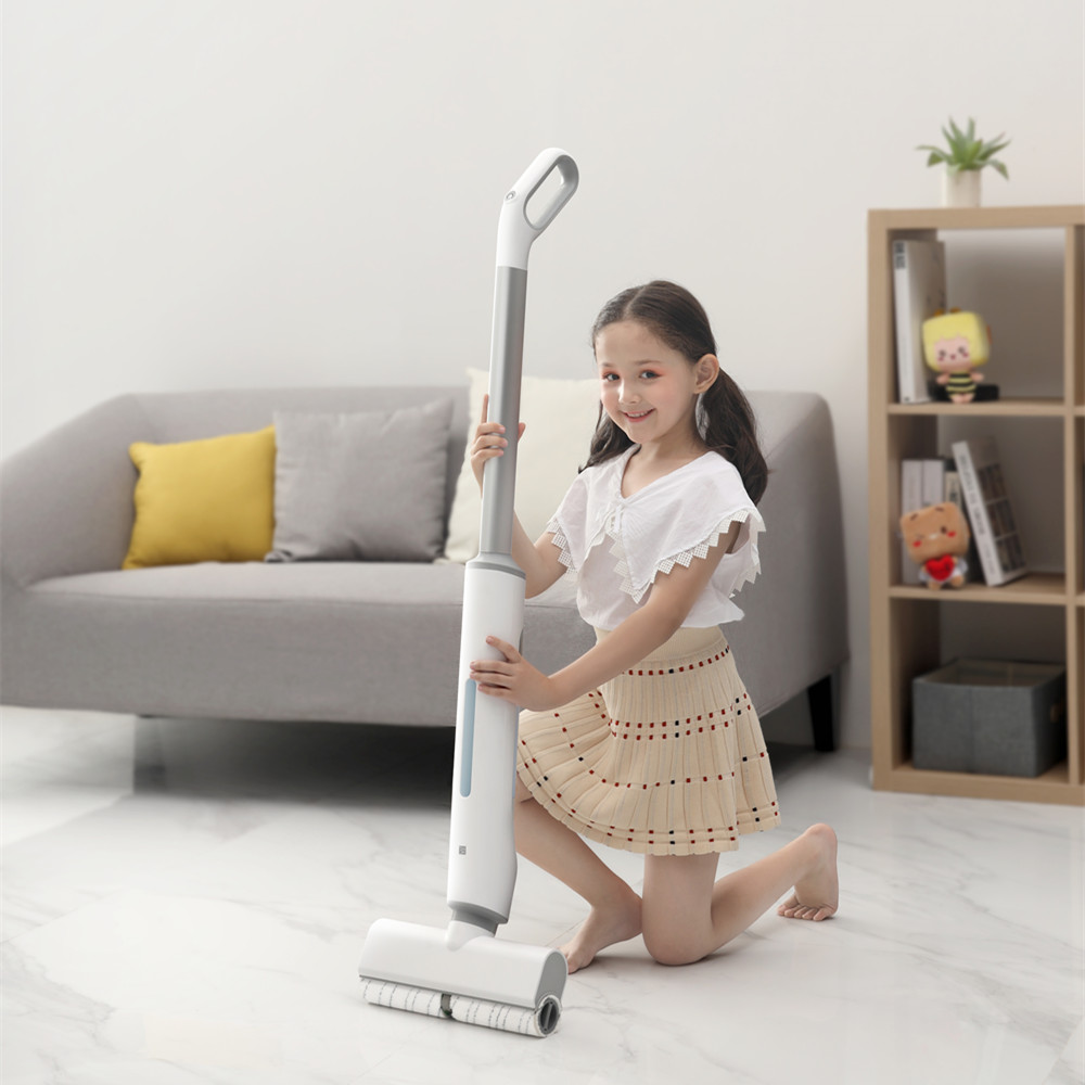 Self-clean Wireless Low Noise Household Cordless Slight Wet Electronic Cleaning Mop - Image 2