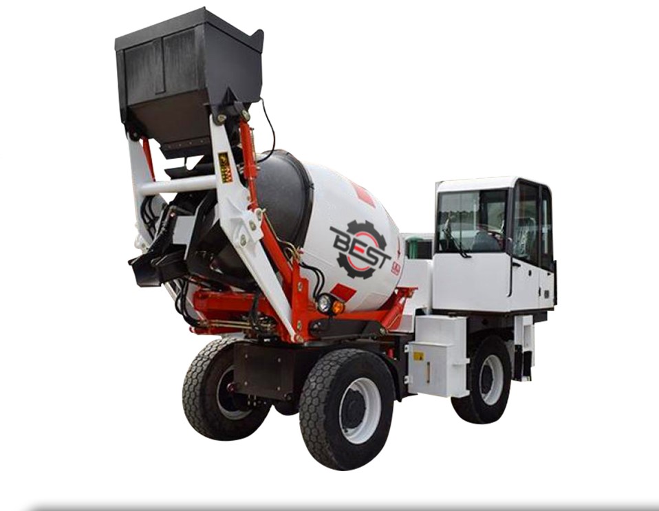 Self-Loading Mobile Concrete Mixer