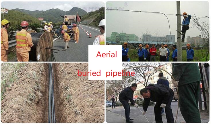 Aerial and pipeline installation demonstration