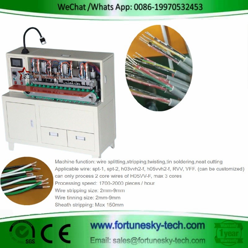 Semi-Automatic Wire Stripping and Tinning Machine