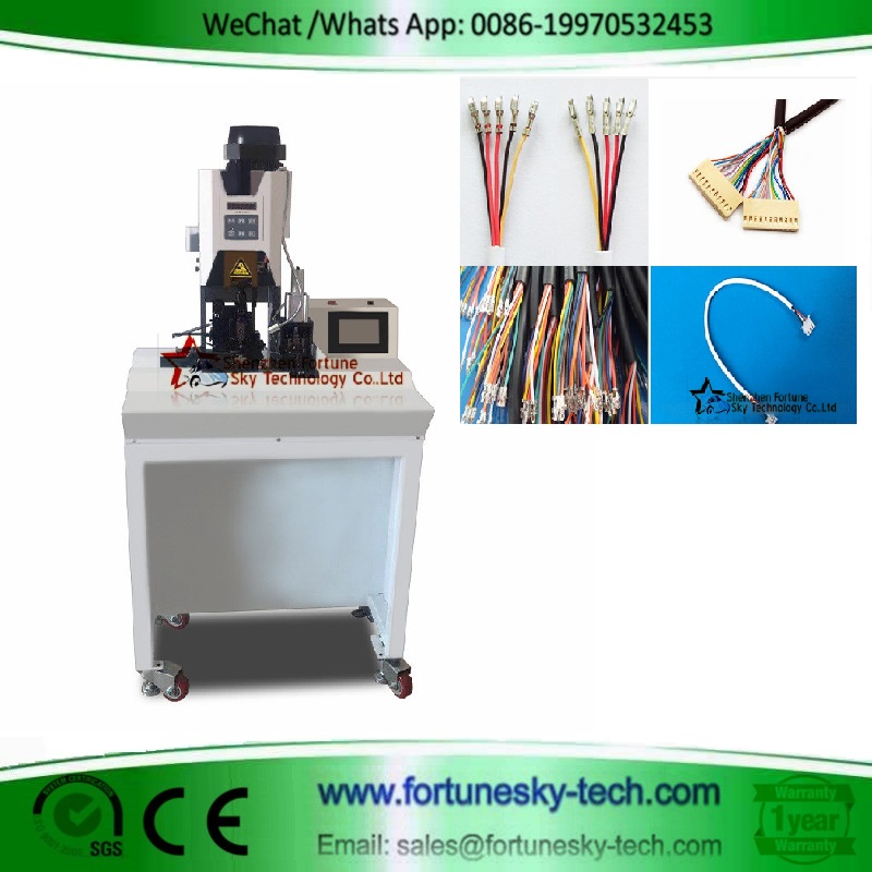 Semi-Automatic Wire Stripping and Crimping Machine