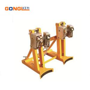 Heavy-duty semi-electric pallet truck in operation