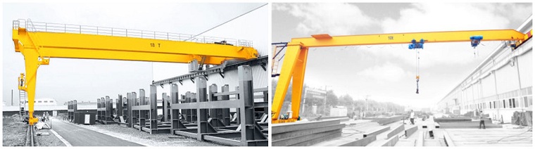 Semi-Gantry Crane with Single Leg Support