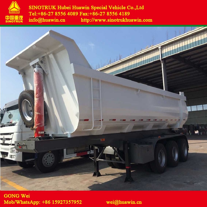 30 CBM Three-Axle Tipping Semi-Trailer