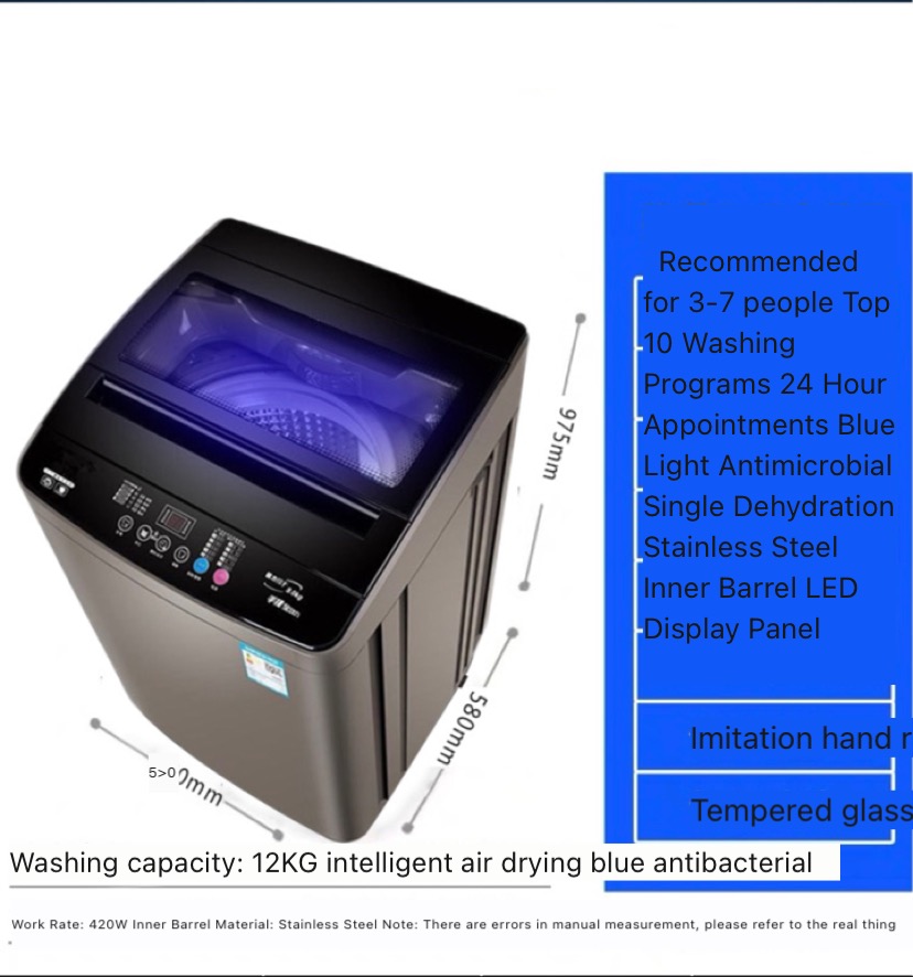 Semi-washing machine Automatic 12KG - Image 3
