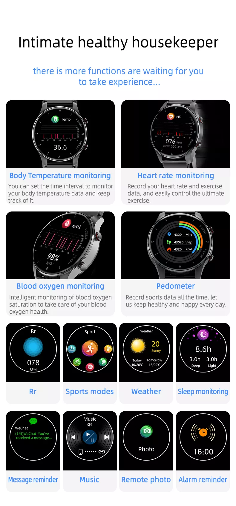 Interface view showing pedometer and heart rate tracking data