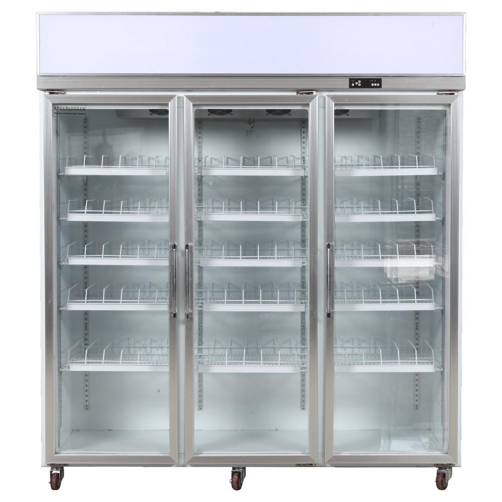 Separate Supermarket Showcase Commercial Beverage Fruit Meat Display Freezer - Image 2