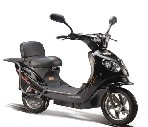 Electric Step-Through Mobility Scooter with Cargo Rack