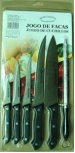 Stainless Steel Kitchen Knife Set with Sharpening Steel