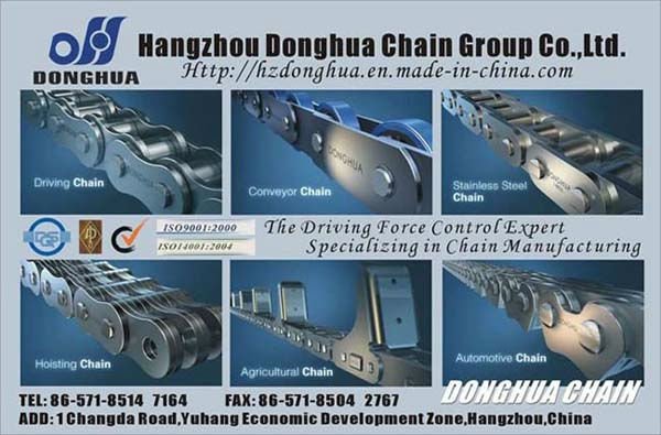 High-quality conveyor chain showing robust link construction