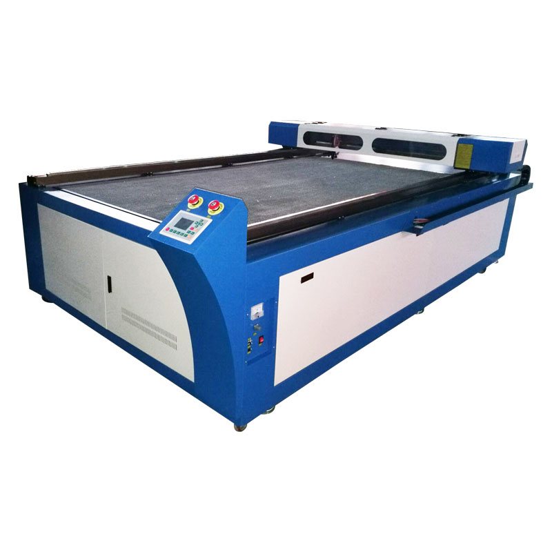 Front view of the industrial laser cutting machine