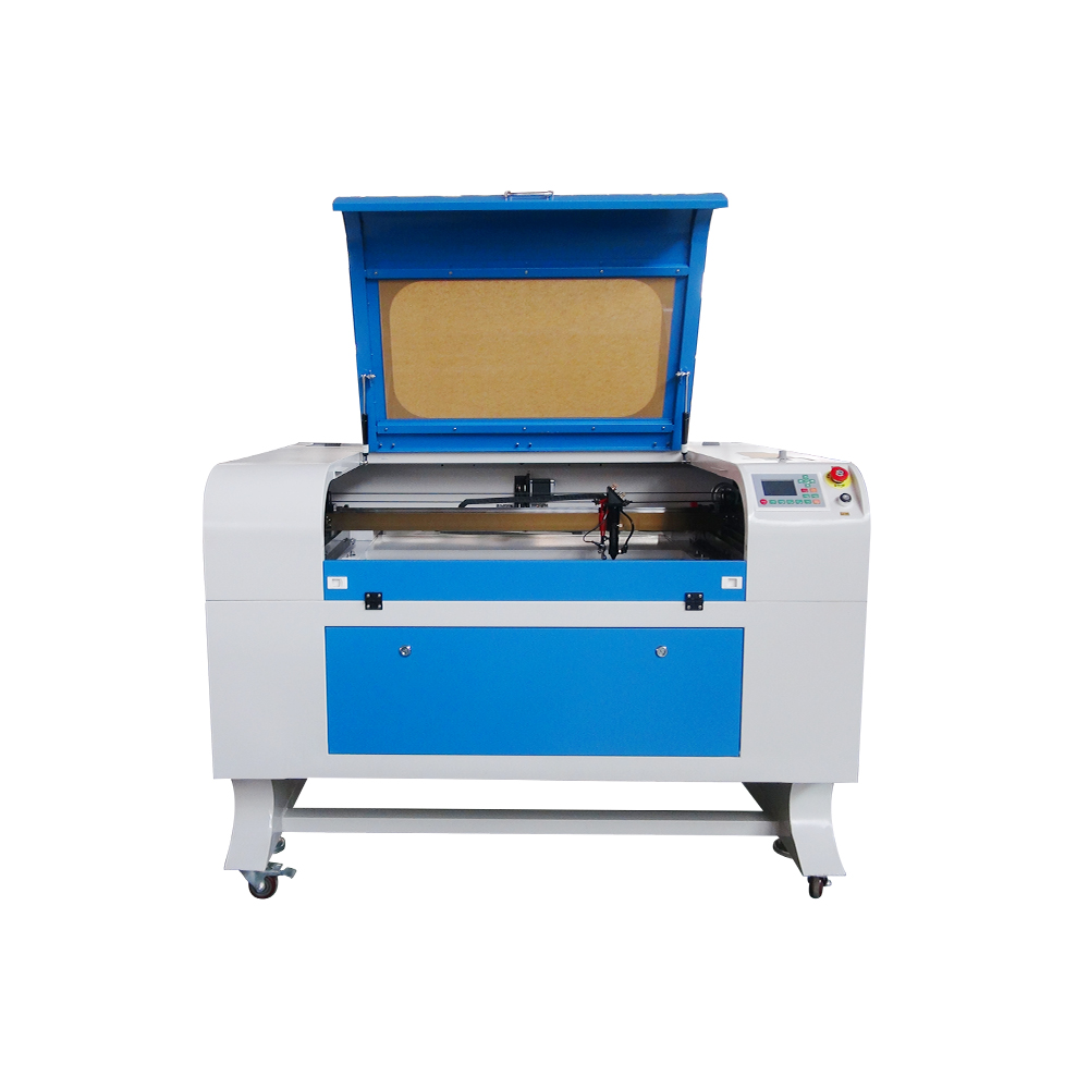 Front view of the enclosed laser machine