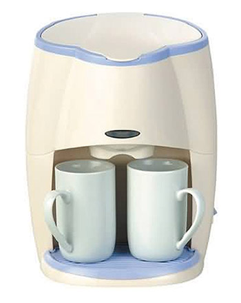 Compact Two-Cup Electric Drip Coffee Maker